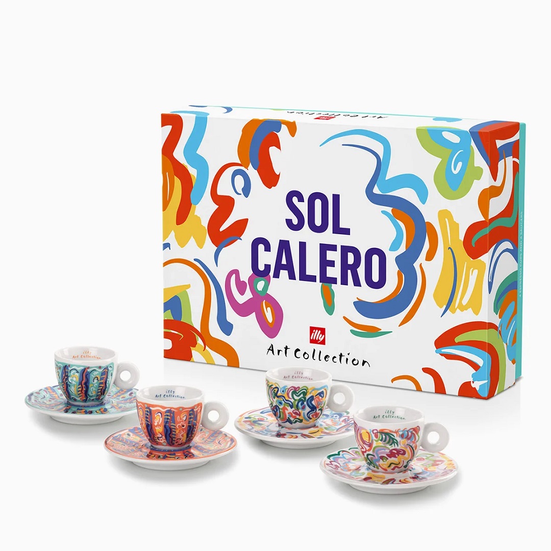 illy Sol Calero kolekcia espresso šálok 4 ks 