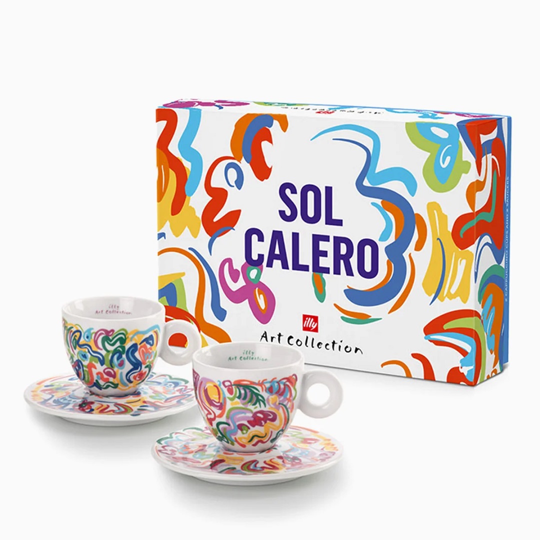 illy Sol Calero kolekcia cappuccino šálok 2 ks 