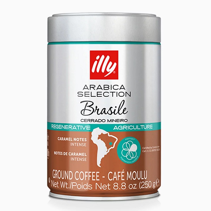 Illy Espresso Monoarabica Brazil Cerrado Mineiro mletá káva 250 g