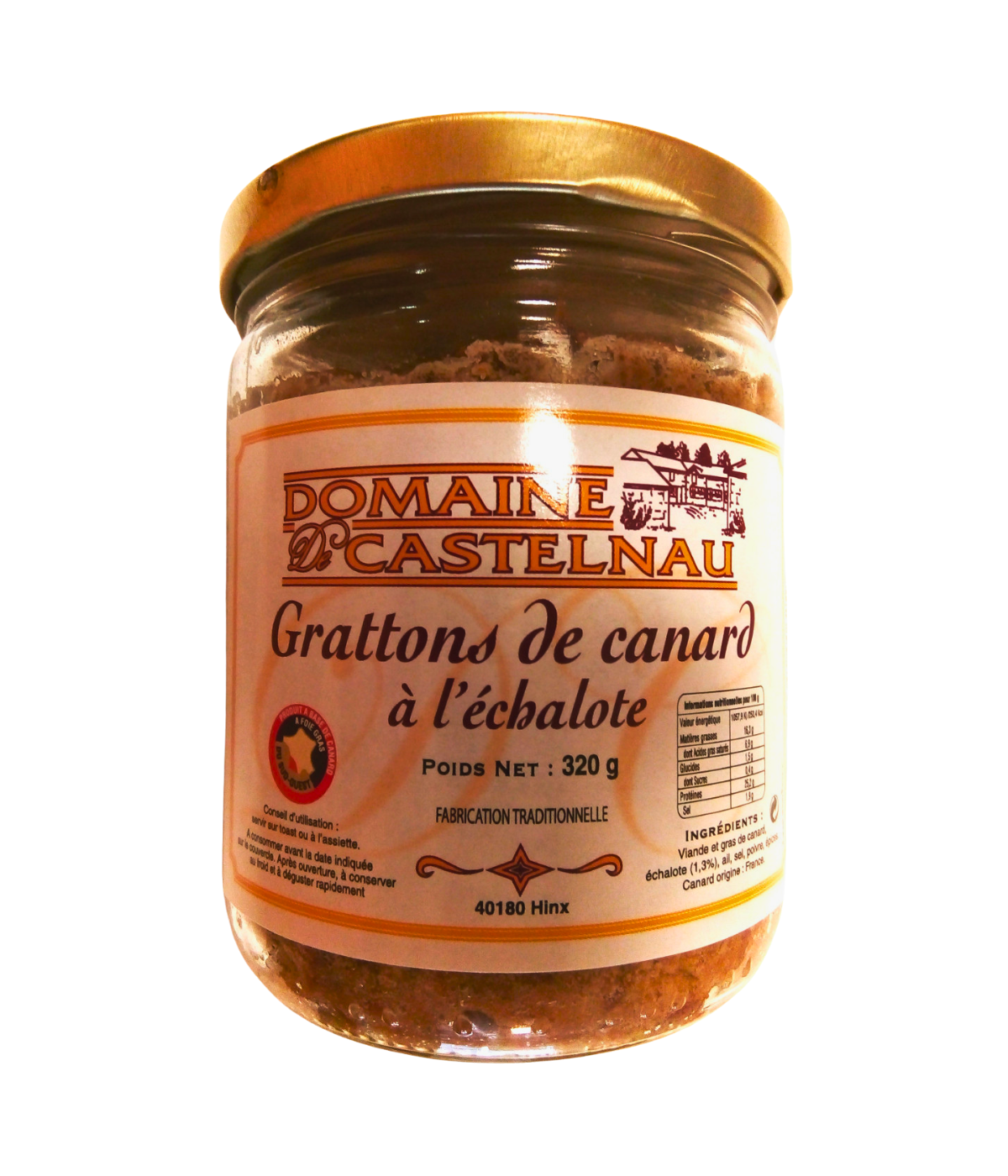 Grattons kačacie so šalotkou 320g