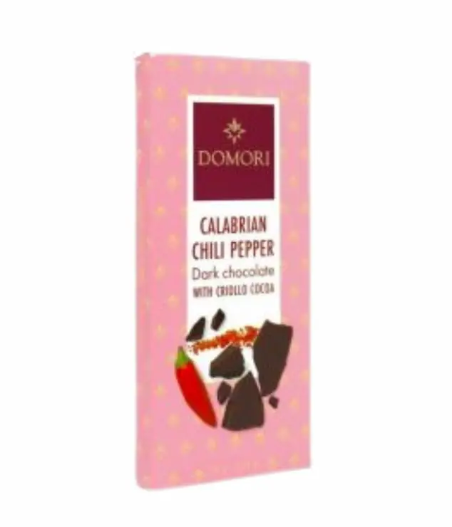 Domori Anthology tmavá čokoláda s kakaom Criollo a s čili z Kalábrie 75 g