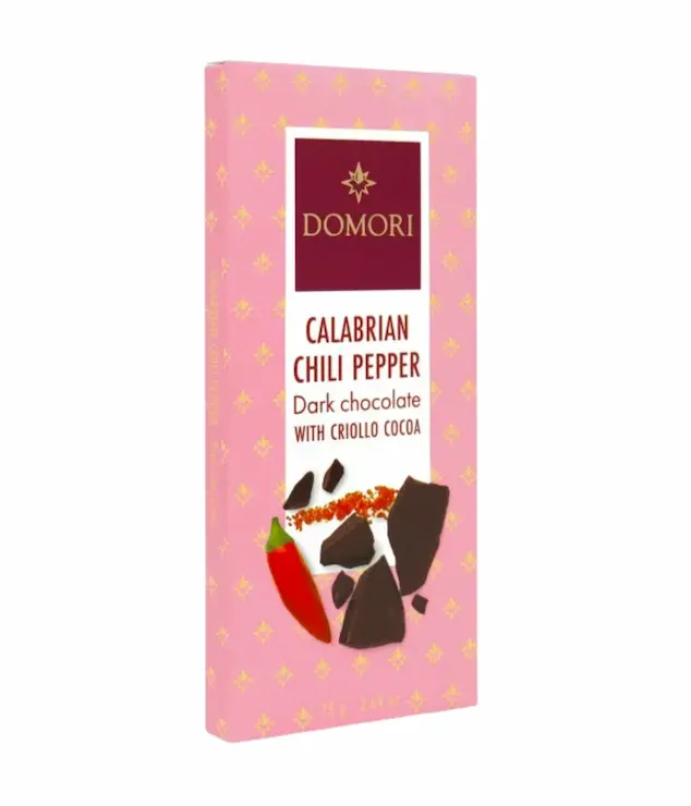 Domori Anthology tmavá čokoláda s kakaom Criollo a s čili z Kalábrie 75 g