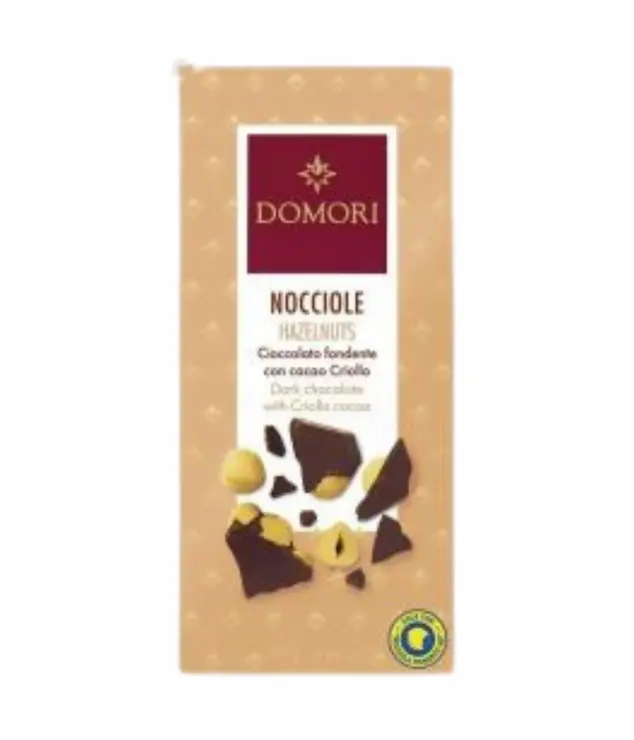 Domori Anthology 70% tmavá čokoláda s kakaom Criollo a s lieskovými orechmi z Piemontu 75 g