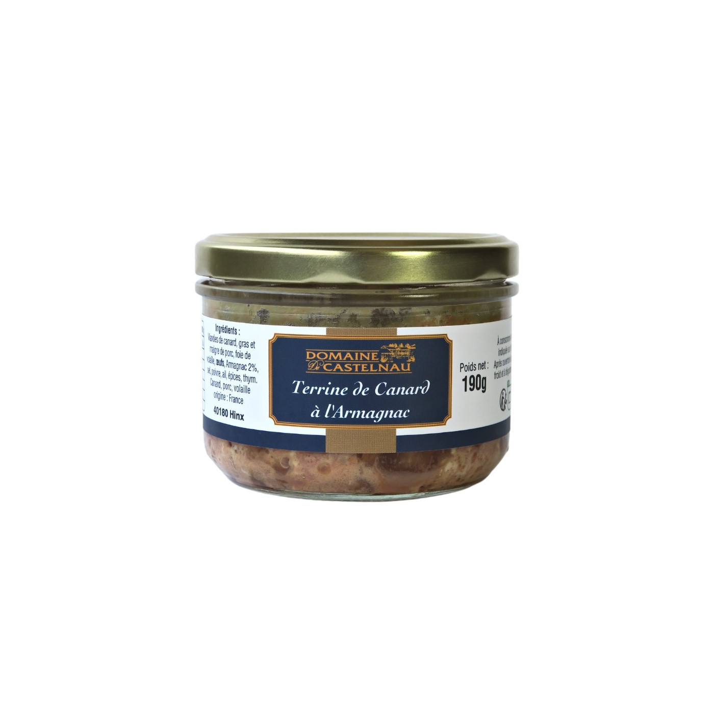 Terina z kačacieho mäsa s Armagnacom 190g