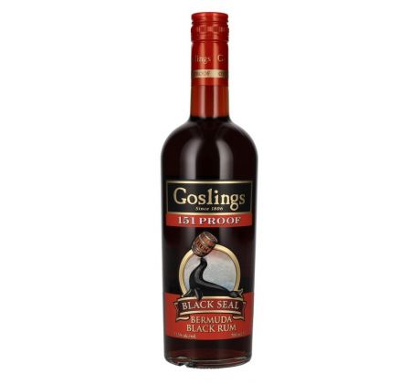 Goslings Black Seal 151 Overproof Bermuda Black Rum 75,5% 0,7l (čistá fľaša)