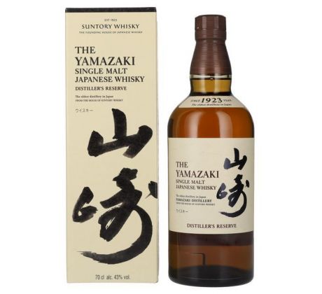 Suntory The Yamazaki Distillers Reserve Single Malt Japanese Whisky 43% 0,7 l (kartón)